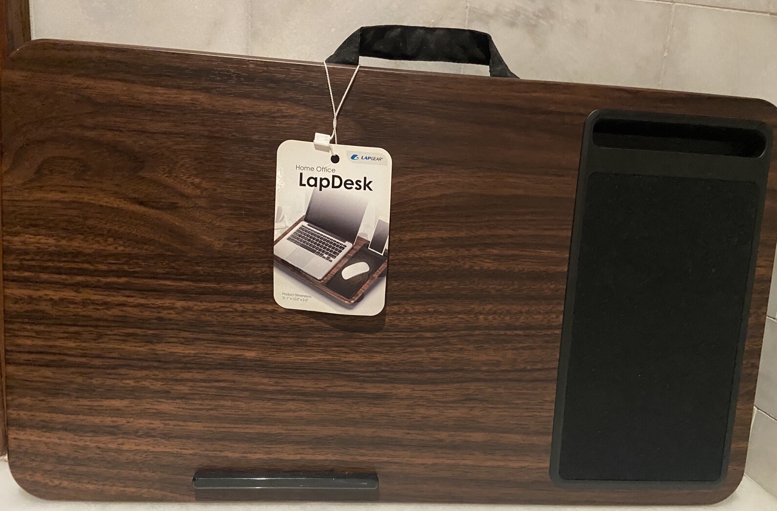 LapGear Home Office Lap Desk - Espresso Wood