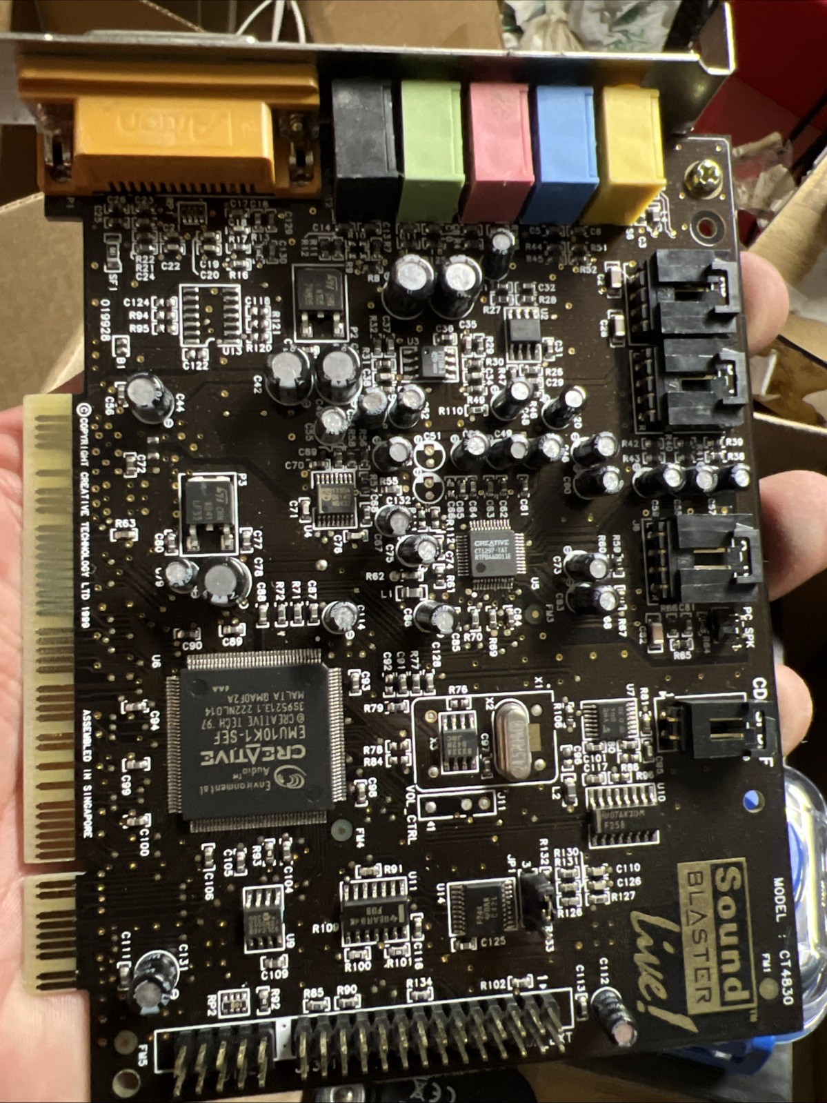Vintage Creative Labs Sound Blaster Live PCI CT4830 32-bit PCI Sound Card