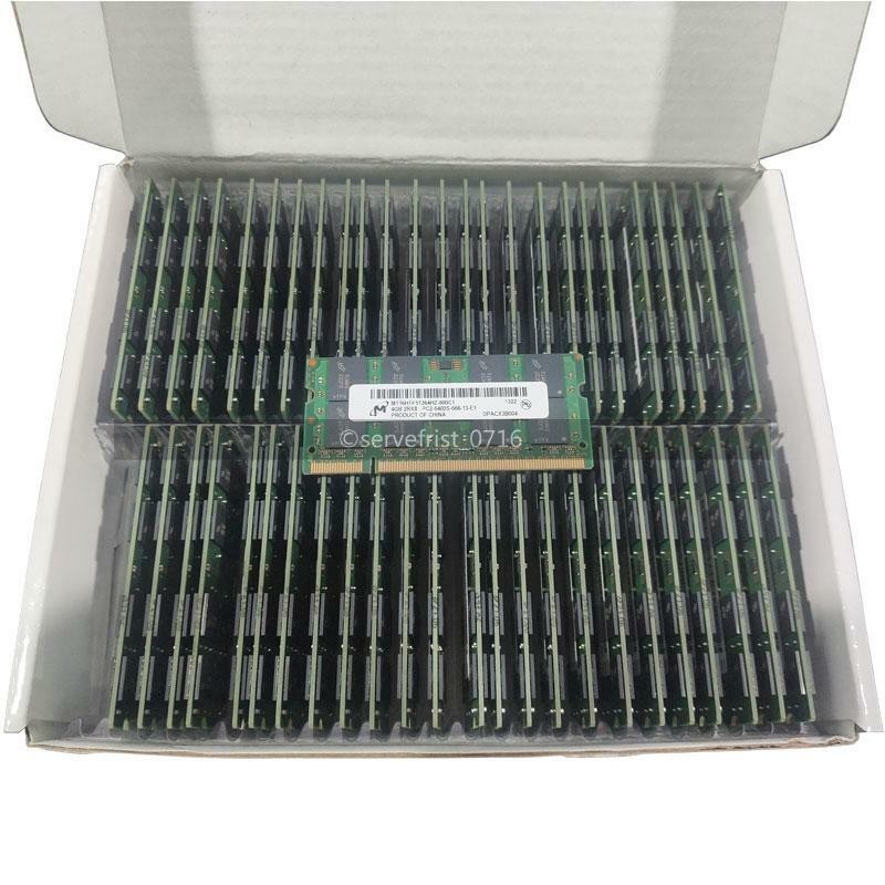 2x4GB Micron Micron RAM DDR2 800 MHz SO-Dimm PC2-6400S 200-pin Laptop Memory lot