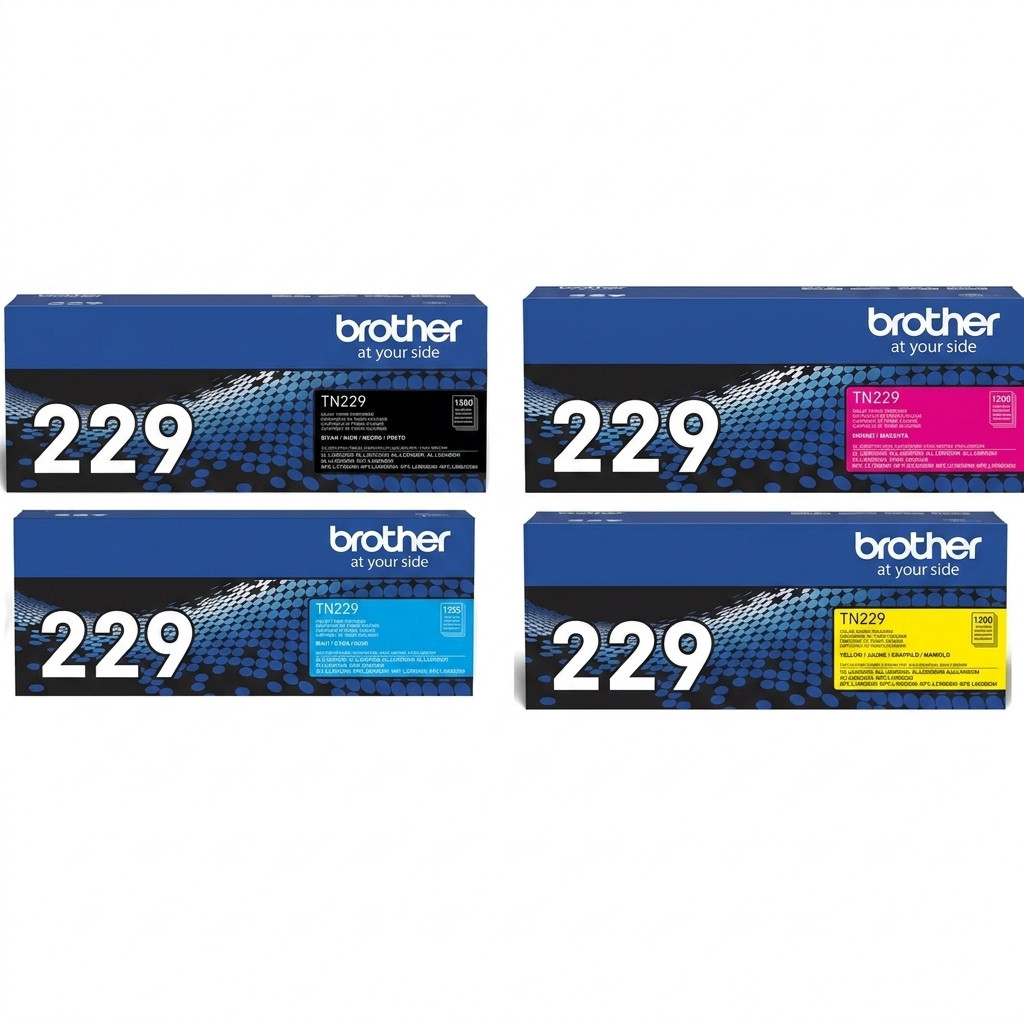 Brother TN229 4-Pack Set for HL-L3220CDW HL-L3280CDW HL-L3300CDW MFC-L3720CDW