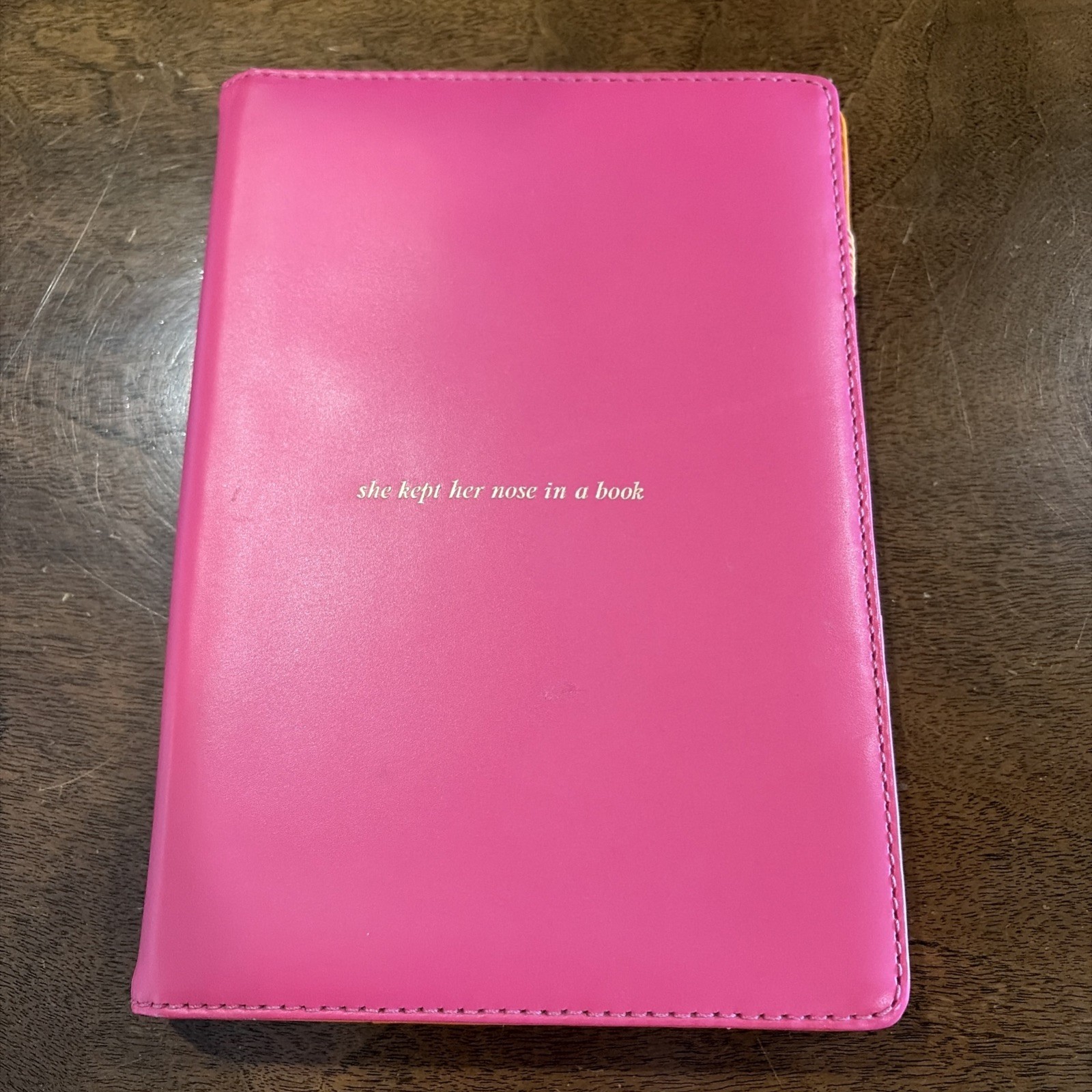 Kate Spade New York “Kept Her Nose In A Book” Hot Pink & Orange Nook Kindle Case