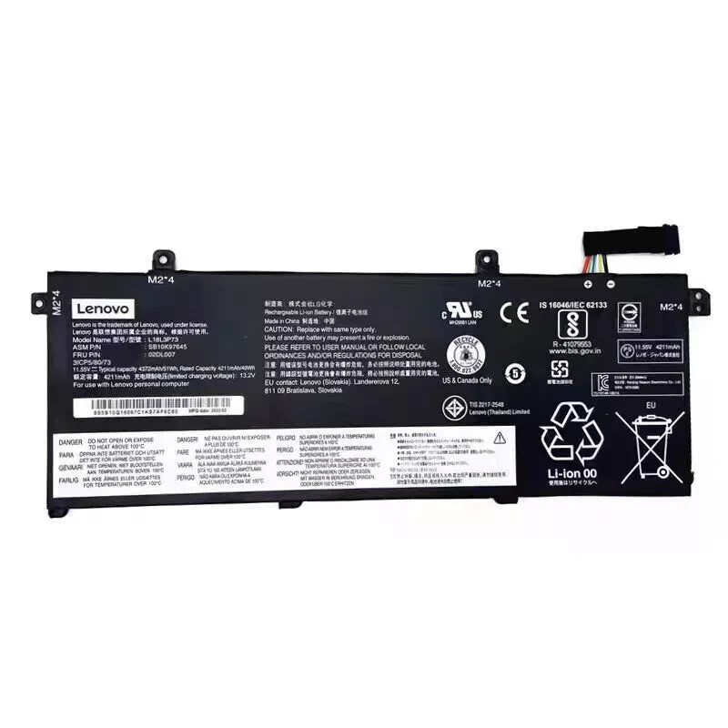 51WH Original L18L3P73 Battery For Lenovo ThinkPad T490 T495 P43S T14 L18C3P72