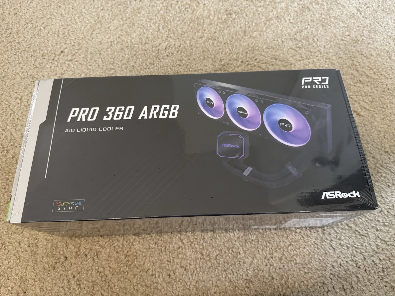 ASRock PRO 360 ARGB AIO Liquid Cooler, 360mm Radiator