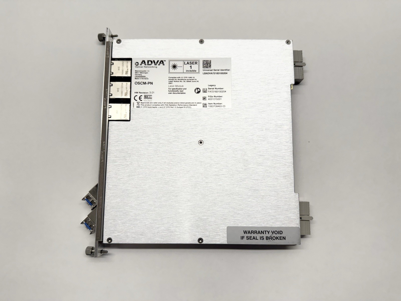 ADVA Optical Networking OSCM-PN PN 1063708463-03