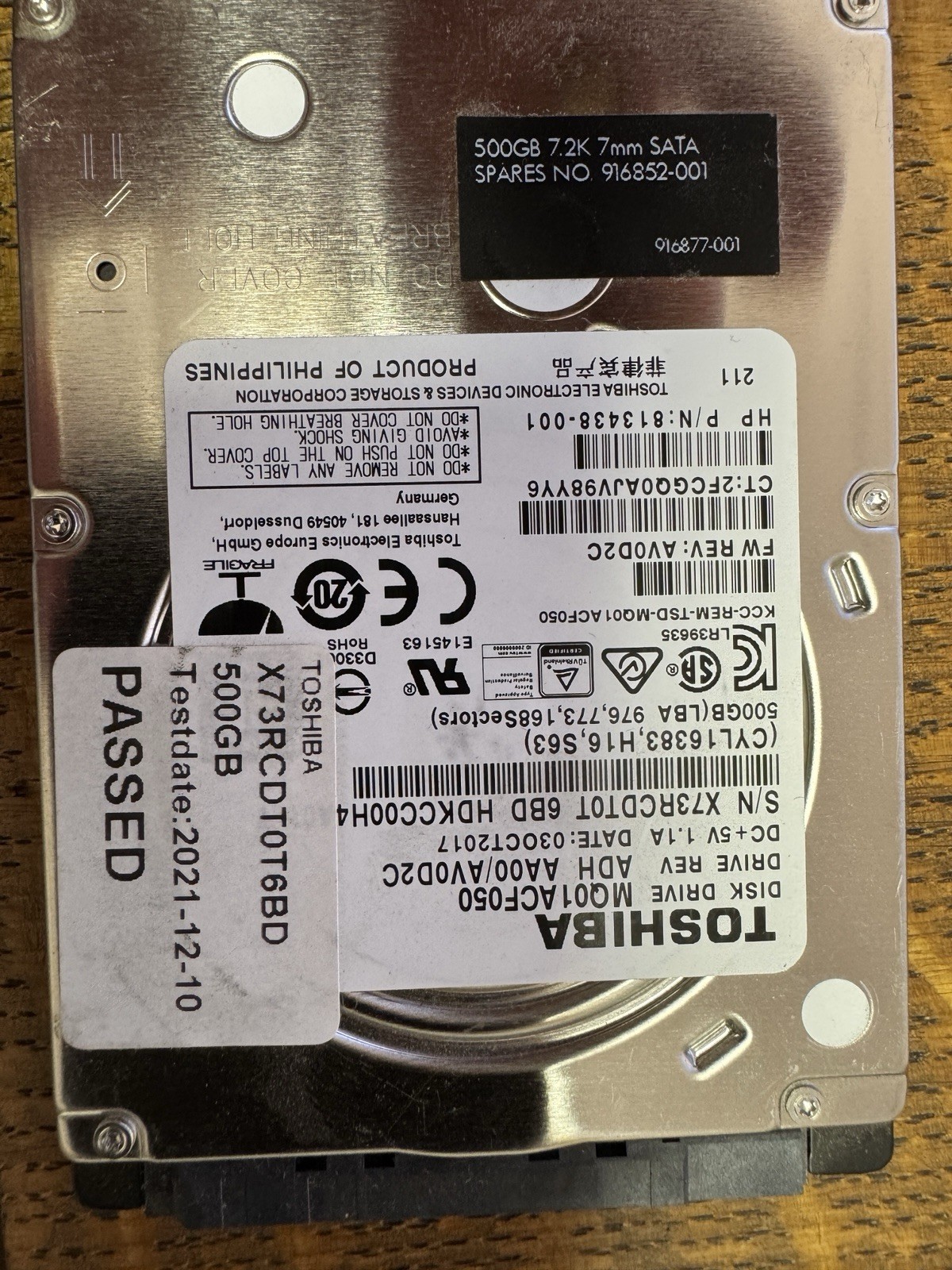 Toshiba 2.5" HD 512GB