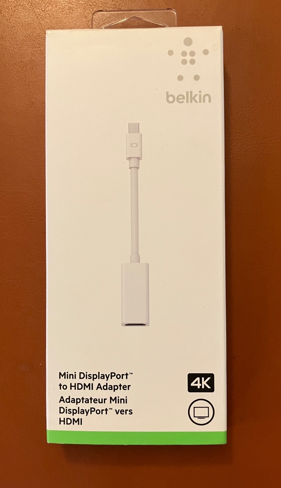 Brand New Belkin Mini DisplayPort to HDMI Adapter 4K MacBook HDTV F2CD078