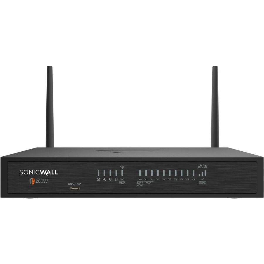 SonicWall TZ280W 2.5 Gbps Next-Gen Firewall Appliance, HW Only (03ssc1825)