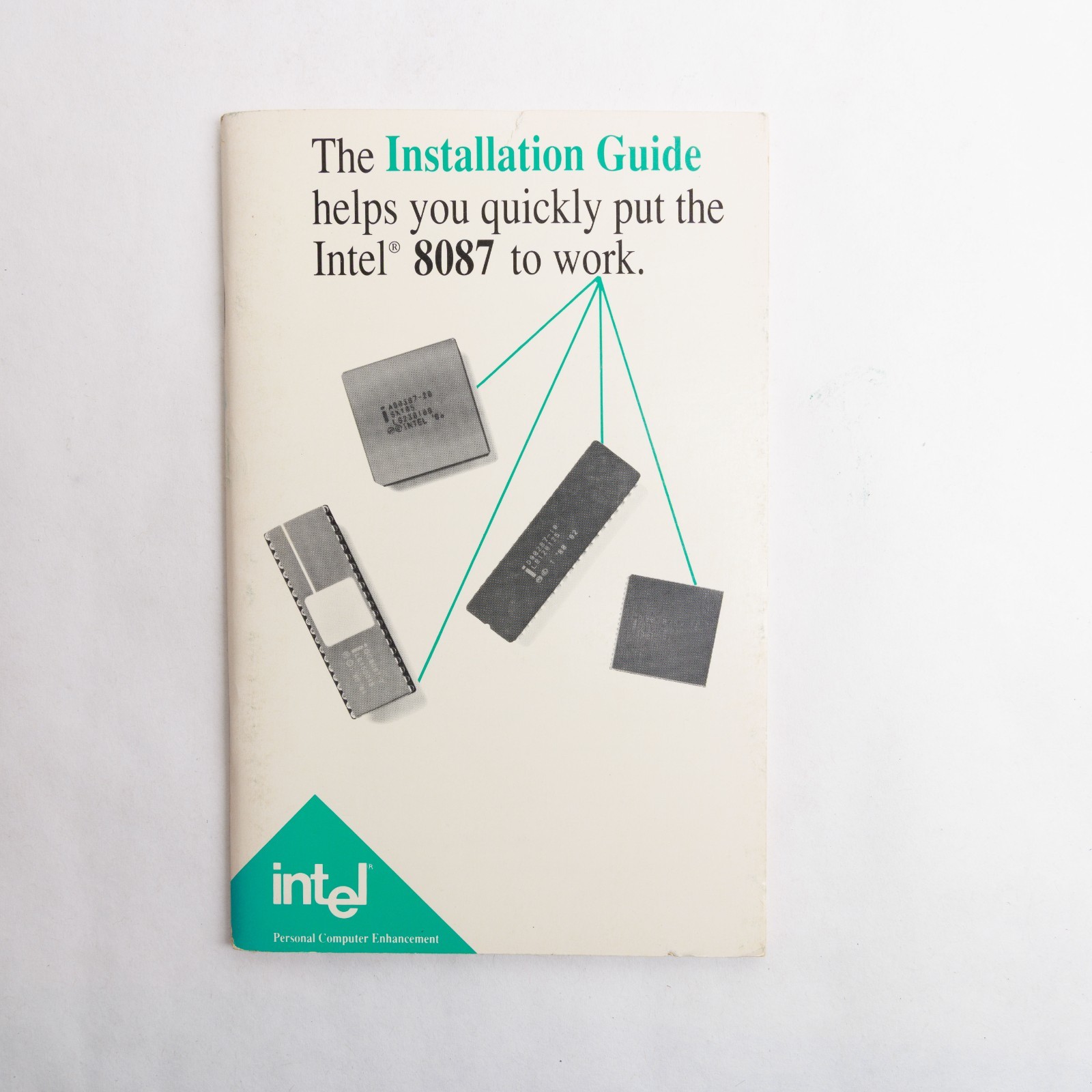 Vintage Intel 8087 Installation Guide Rare
