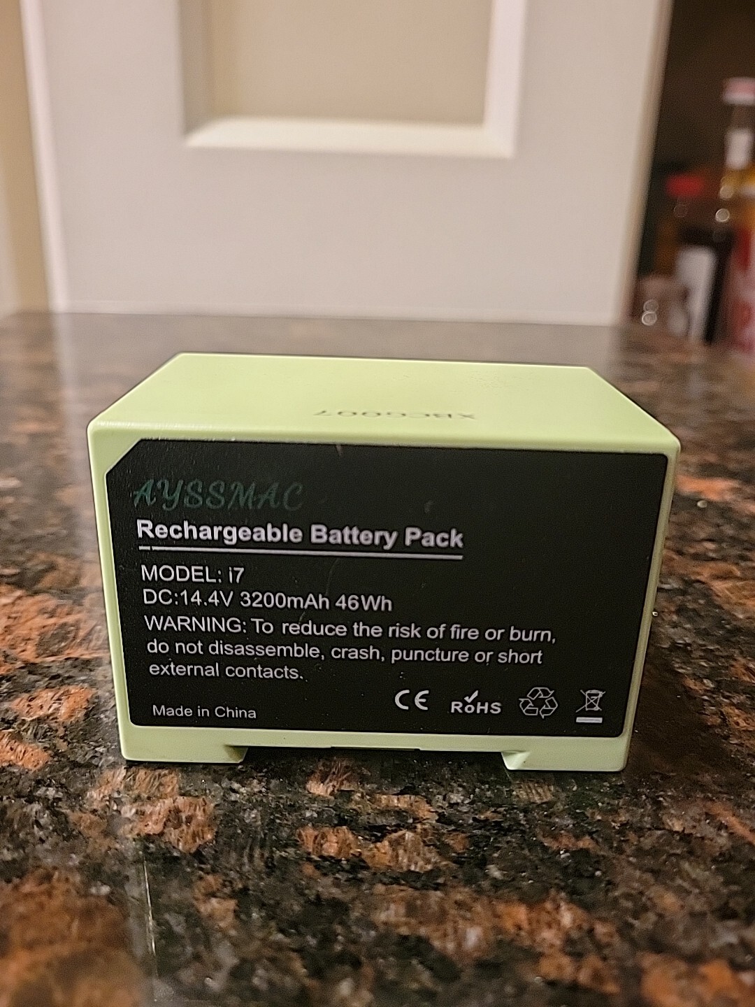 AUSSMAC Rechargeble Battery Pack For Robot Vacuum Model: i7  14.4V  3200mAh 46Wh