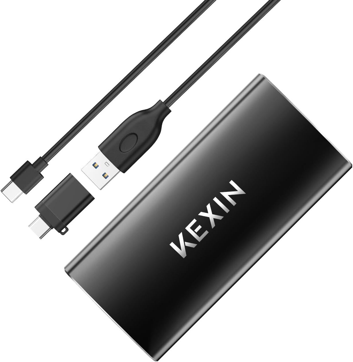 KEXIN External SSD USB-C Portable SSD USB 3.0 1TB Solid State Drive to 500MB/S