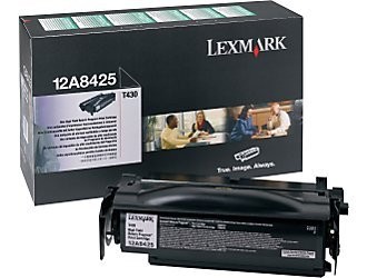 Original Lexmark 12A8425 Black Toner. New Sealed Box, We Ship Fast