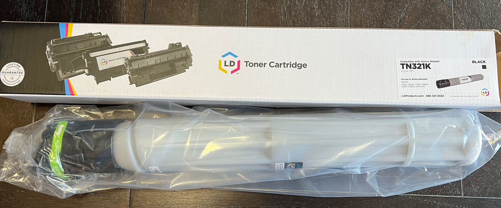 LD Compatible Printer Toner Cartridge Konica-Minolta A33K130 TN-321K Black NIB