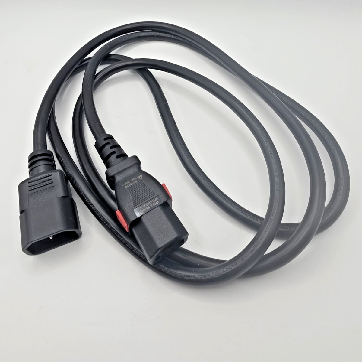 C2G Legrand CG10360 6ft Locking Power Cord C14 to C13 10A 250V 17AWG NEW