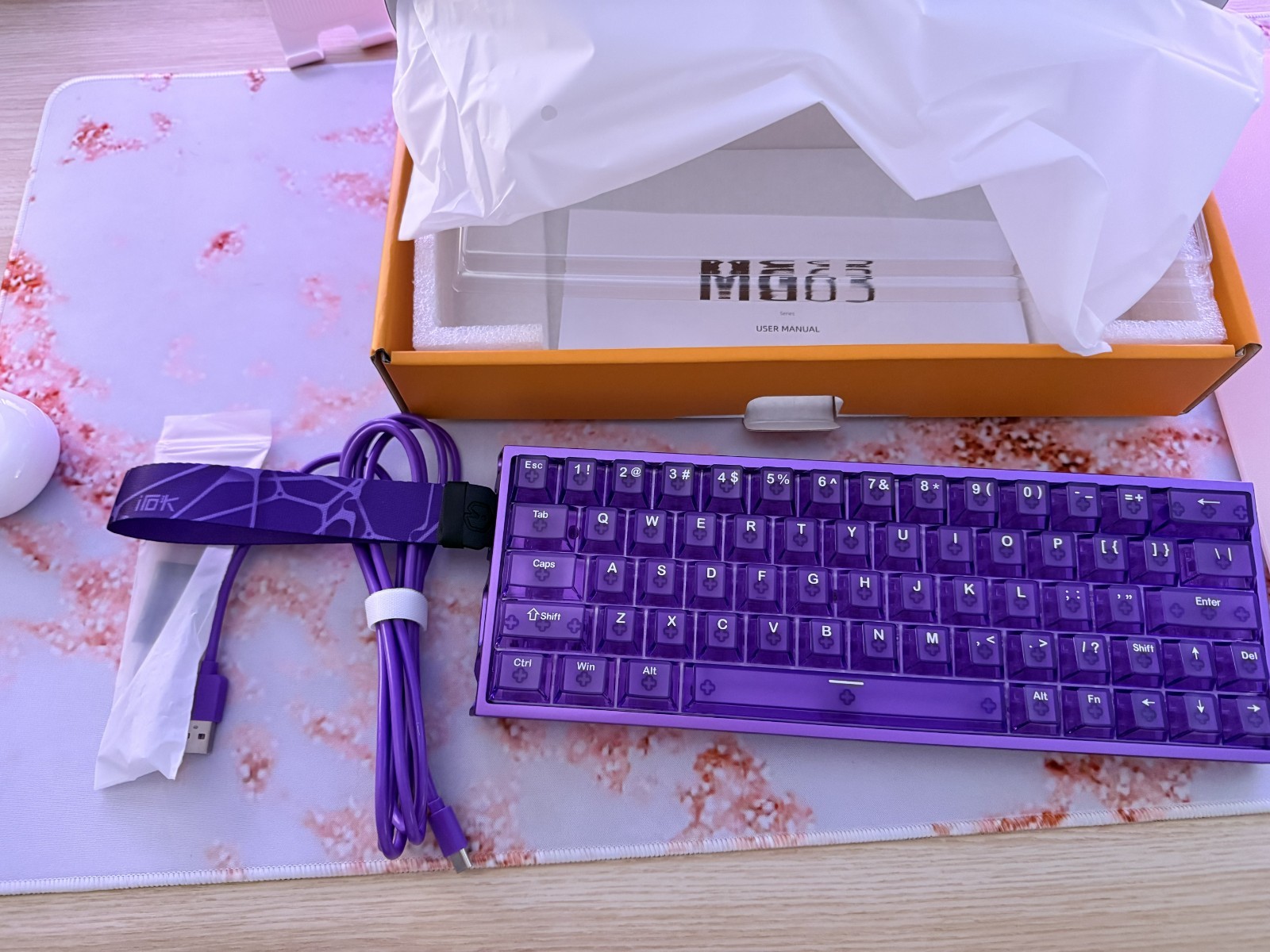 IROK MG63 64 Keys Wired Magnetic Switch Keyboard Aluminum Gaming Keyboard