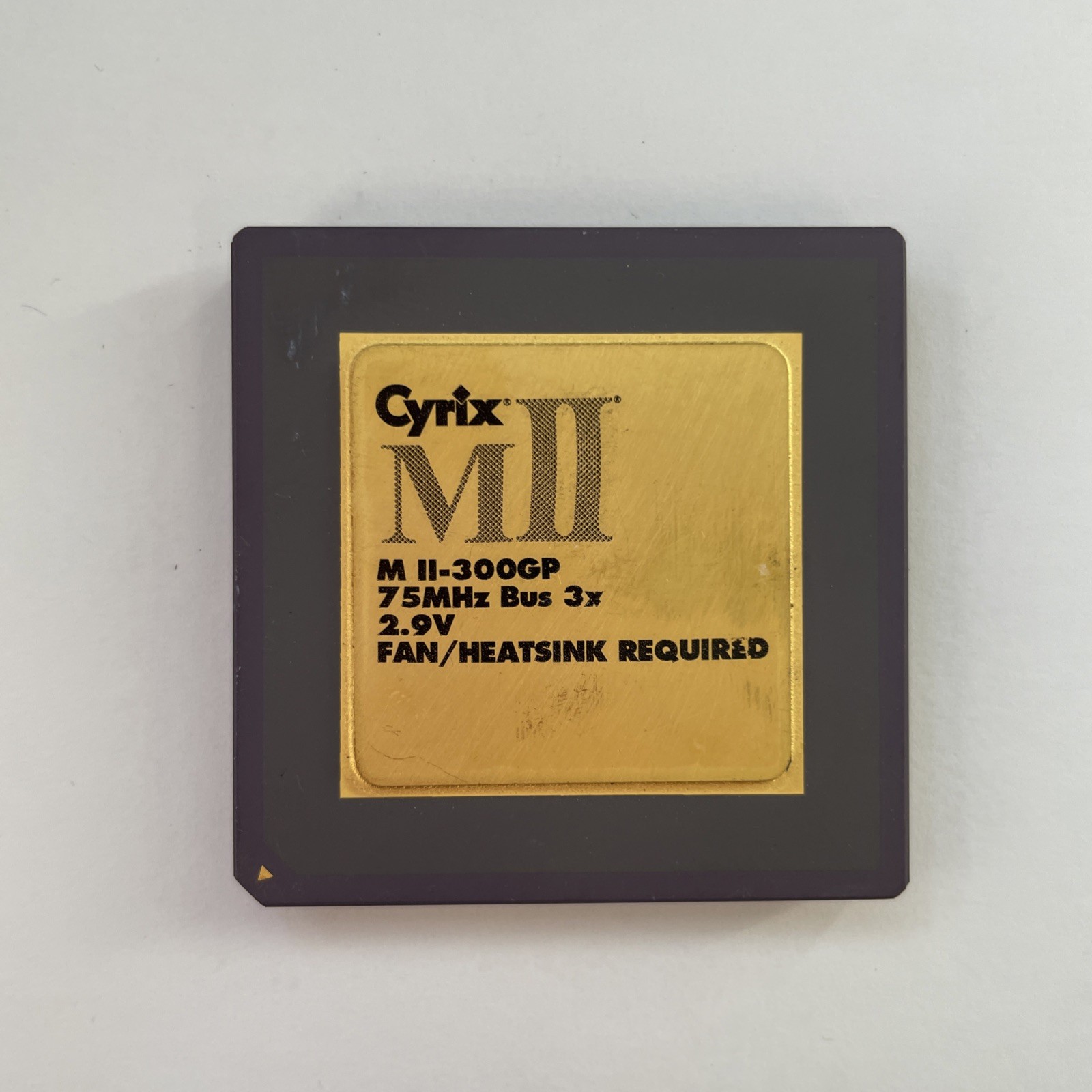 Cyrix MII-300GP 75MHz Bus 3X 2.9V Socket 7 Ceramic Gold Pin CPU Vintage