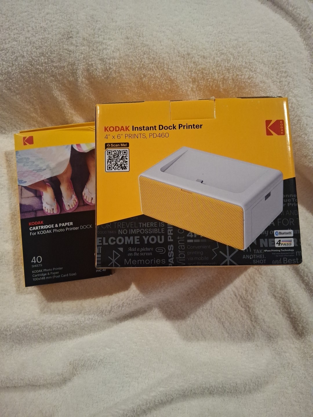 Kodak PD460 4x6 inch Instant Photo Printer Dock with Cartridge & Paper