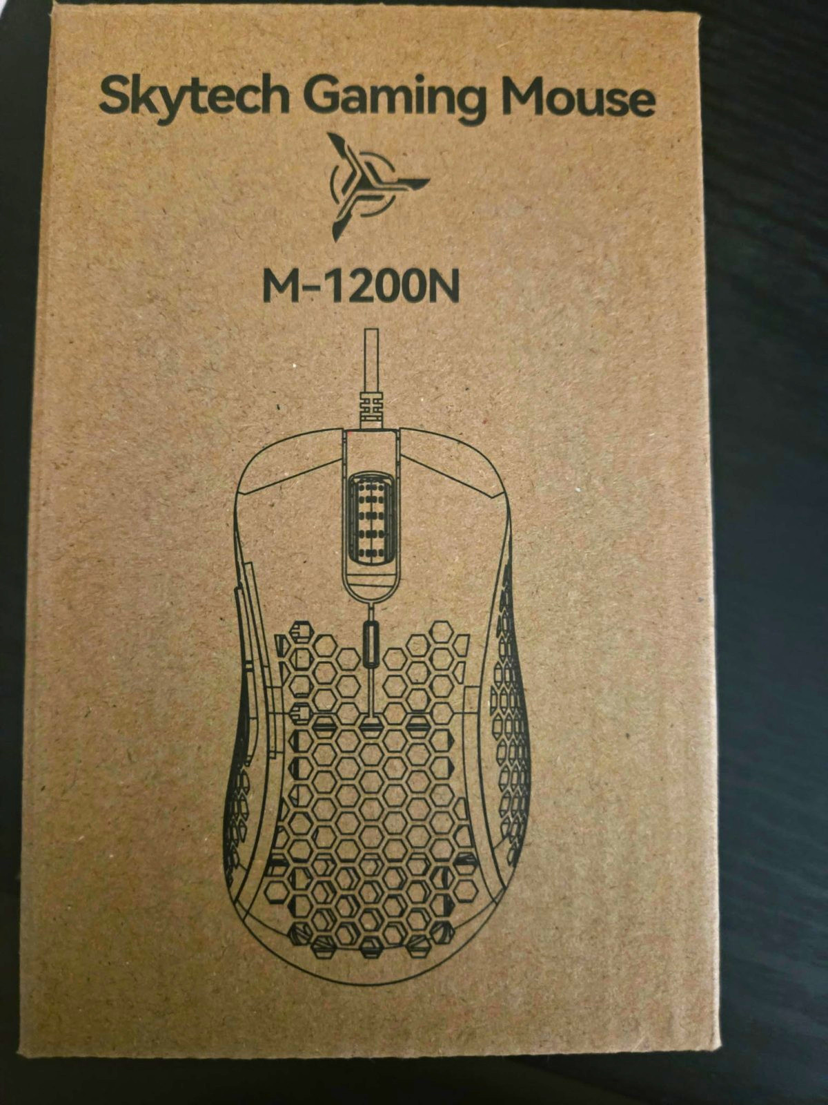 Skytech M-1200N Wired Optical Gaming Mouse 1200 DPI 3-Button Scroll Brown