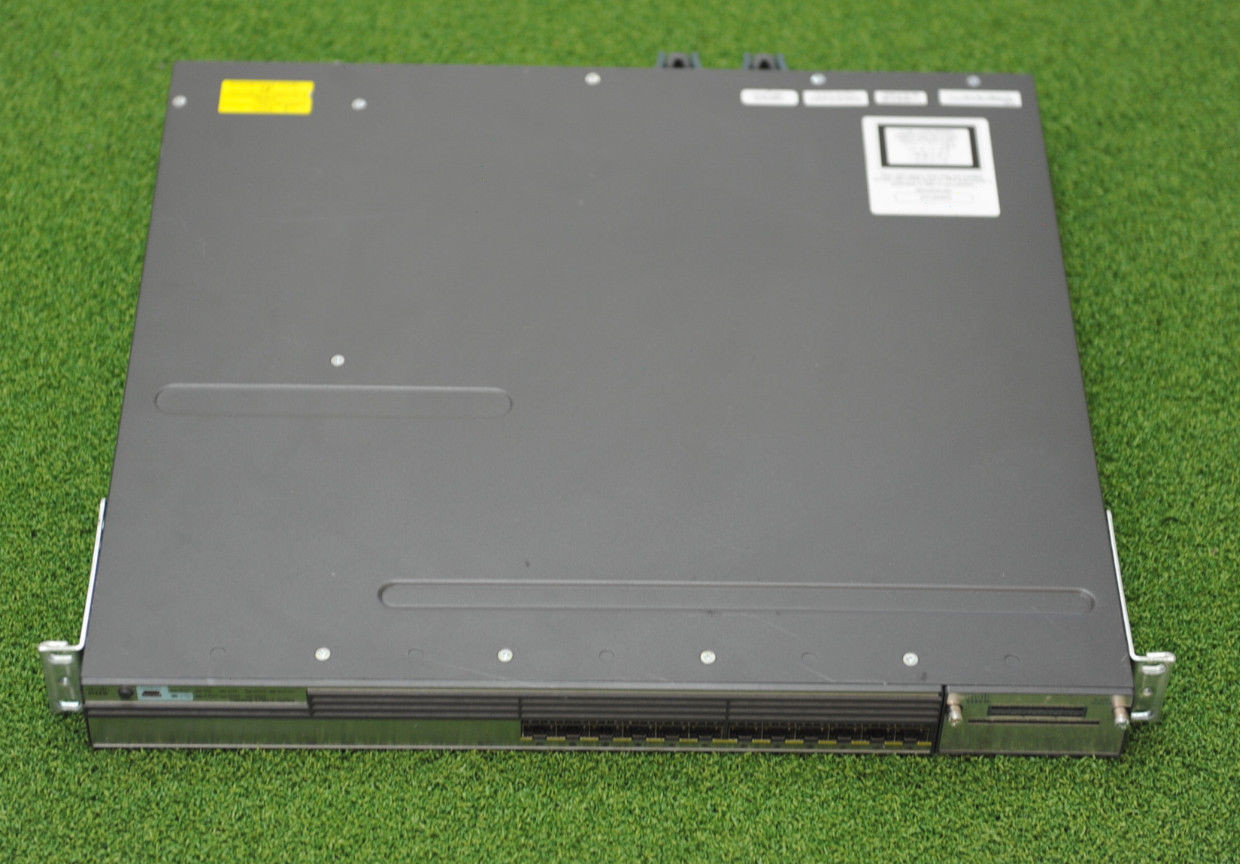 CISCO WS-C3750X-12S-E 12-Port Gigabit Fiber Switch 3750X - 1YrWtyTxInv