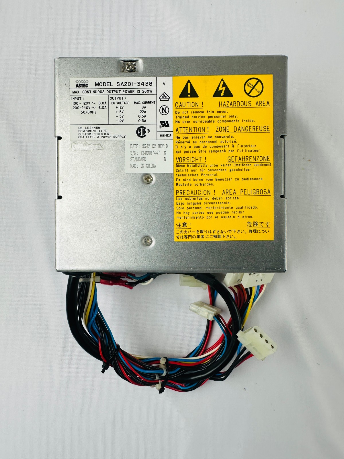 Astec SA201-3438 Power Supply