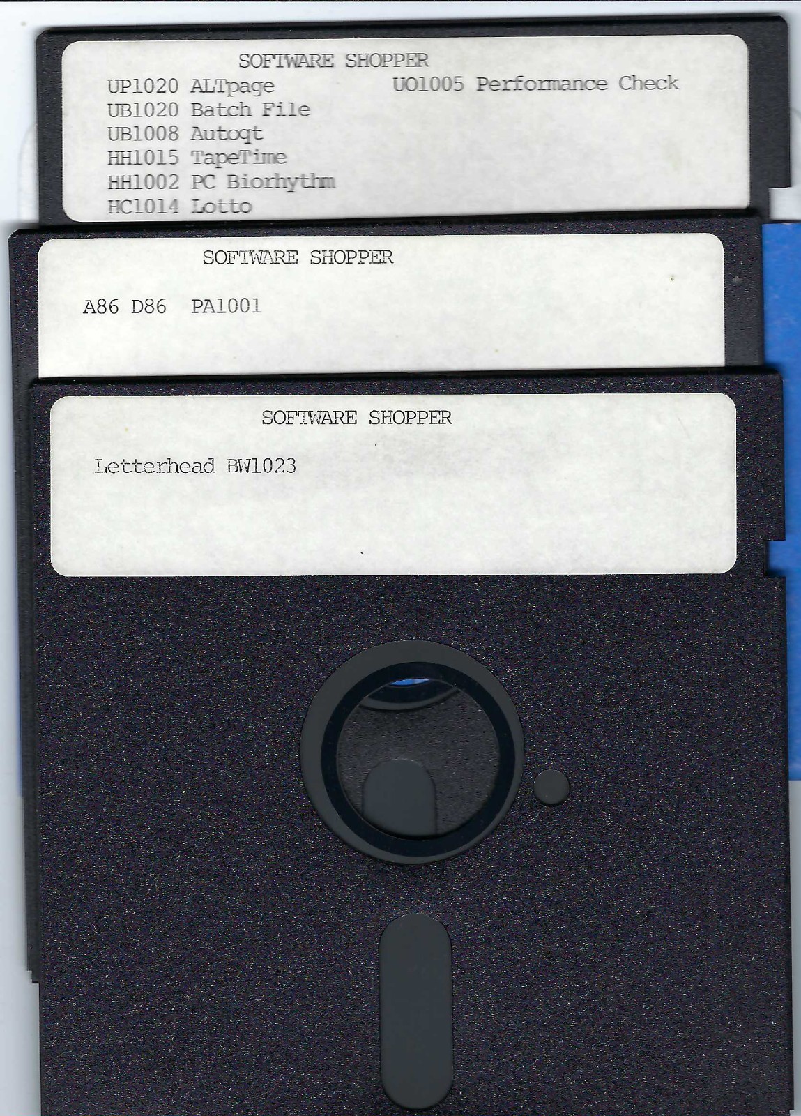 ITHistory SOFTWARE IBM   (1980s) :  SOFTWARE SHOPPER    3 x 5.25"