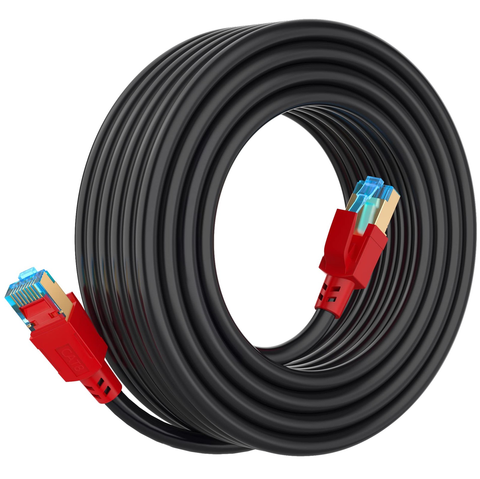 Cat 8 Ethernet Cable 3 ft, 6ft 10ft 15ft 20ft 25ft 30ft 50ft 75ft 100ft 125ft...