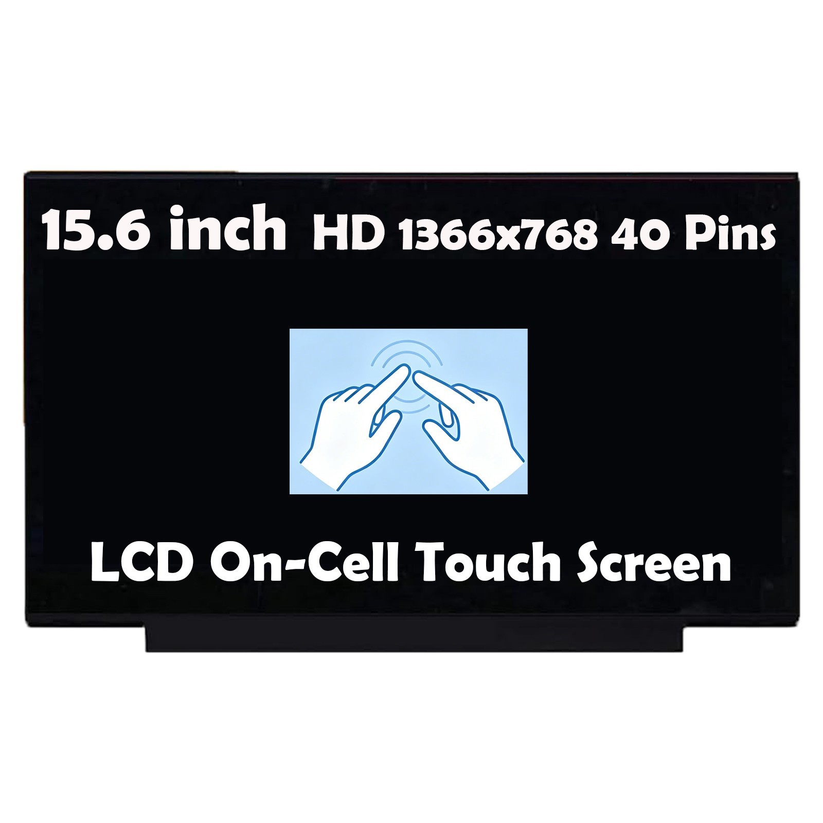 15.6" for HP N41933-001 HD 1366x768 40 Pins LCD Touch Screen Display Panel
