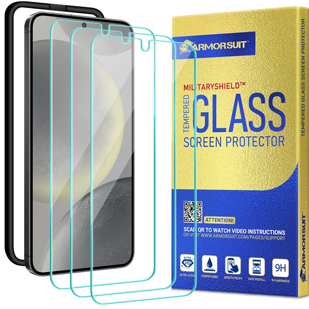 [3 Pack] ArmorSuit Samsung Galaxy S24 Tempered Glass Screen Protector