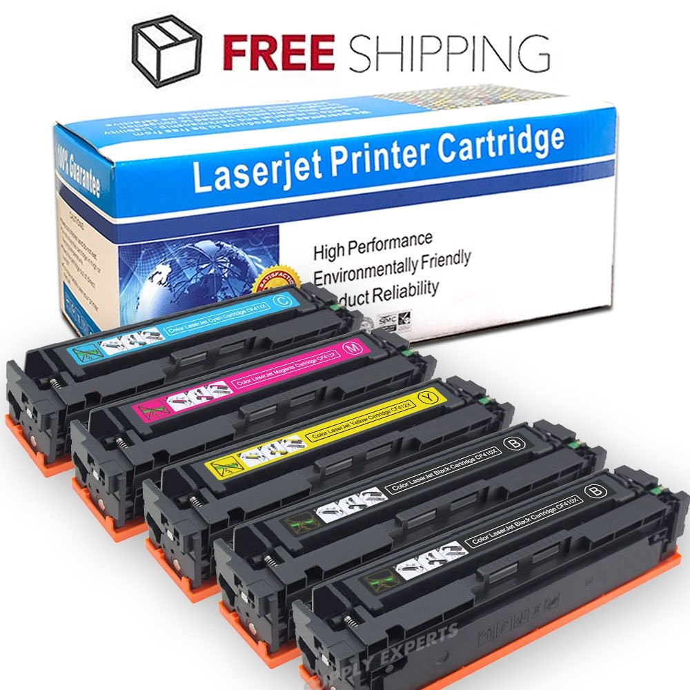 5PK HP 410X Color Toner Set + 1 Black for M377dw