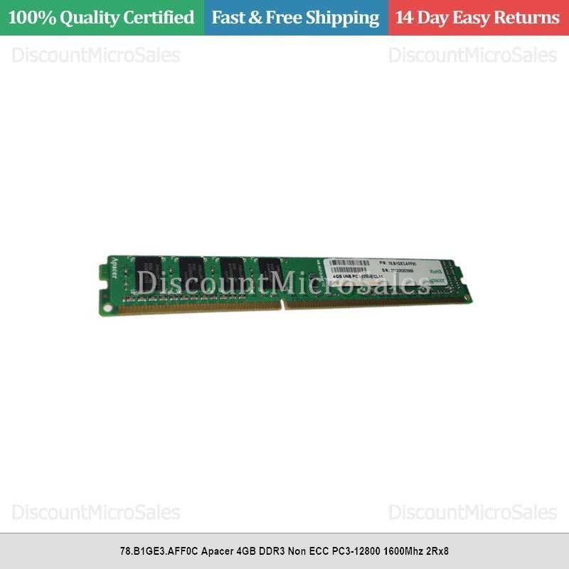 78.B1GE3.AFF0C Apacer 4GB DDR3 Non ECC PC3-12800 1600Mhz 2Rx8