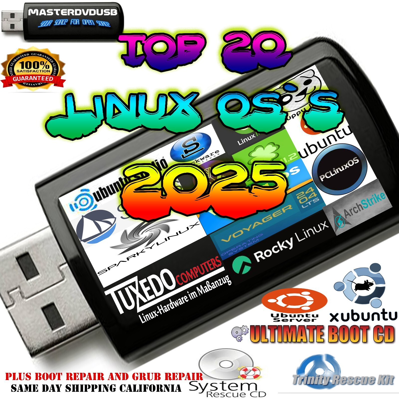 Linux OS Top 20 Multi-Boot USB 2025 - Ultimate Compilation of Linux OS and Tools