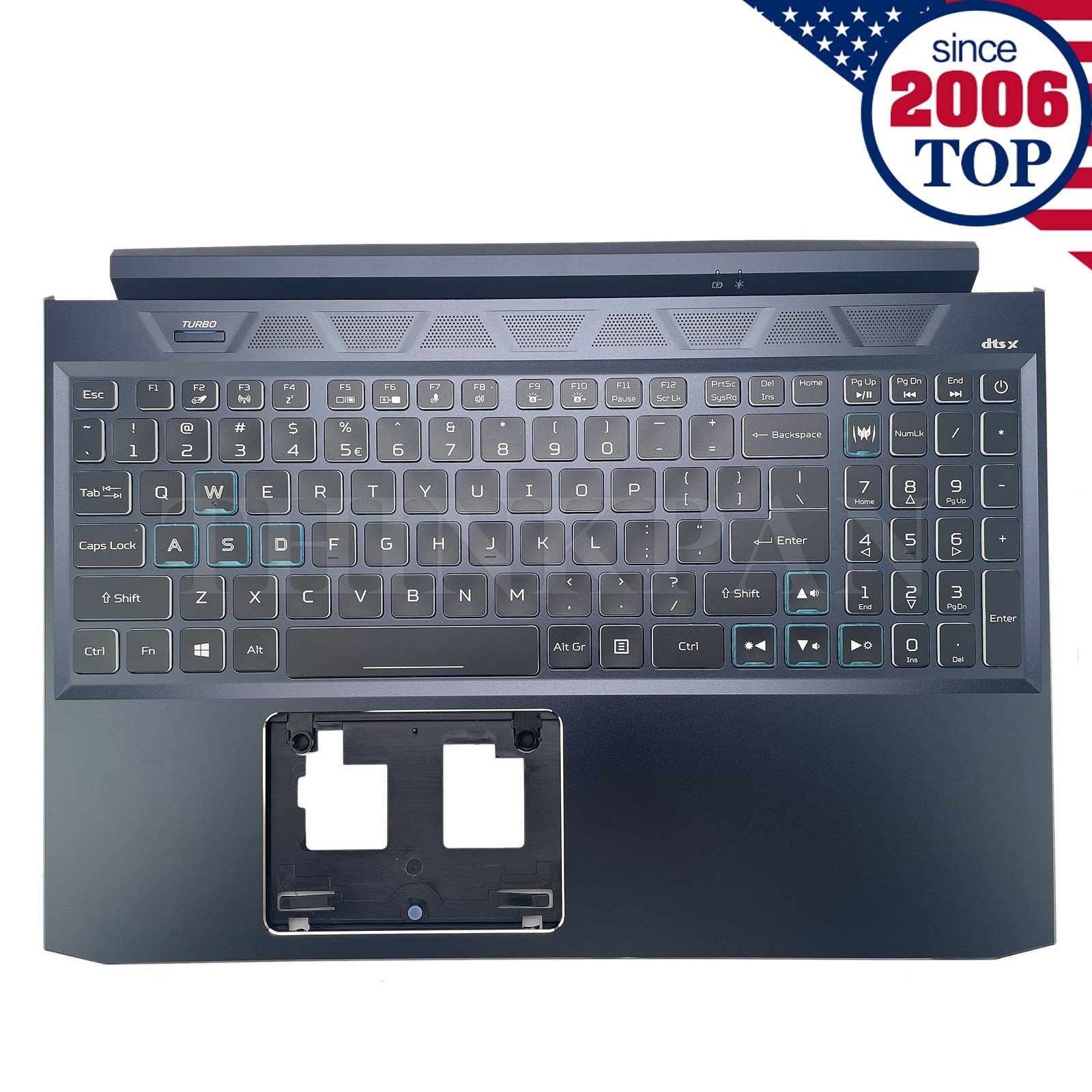 New Palmrest Keyboard Backlit For Acer Predator Helios 300 PH315-54 6B.QC5N2.001
