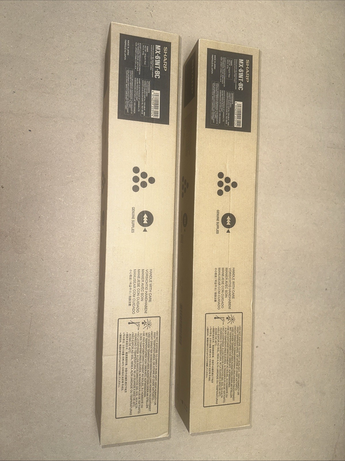 Lot Of 2 Sharp MX-61NT-BC Black Toner Cartridge OEM Genuine (SEALED NEW)