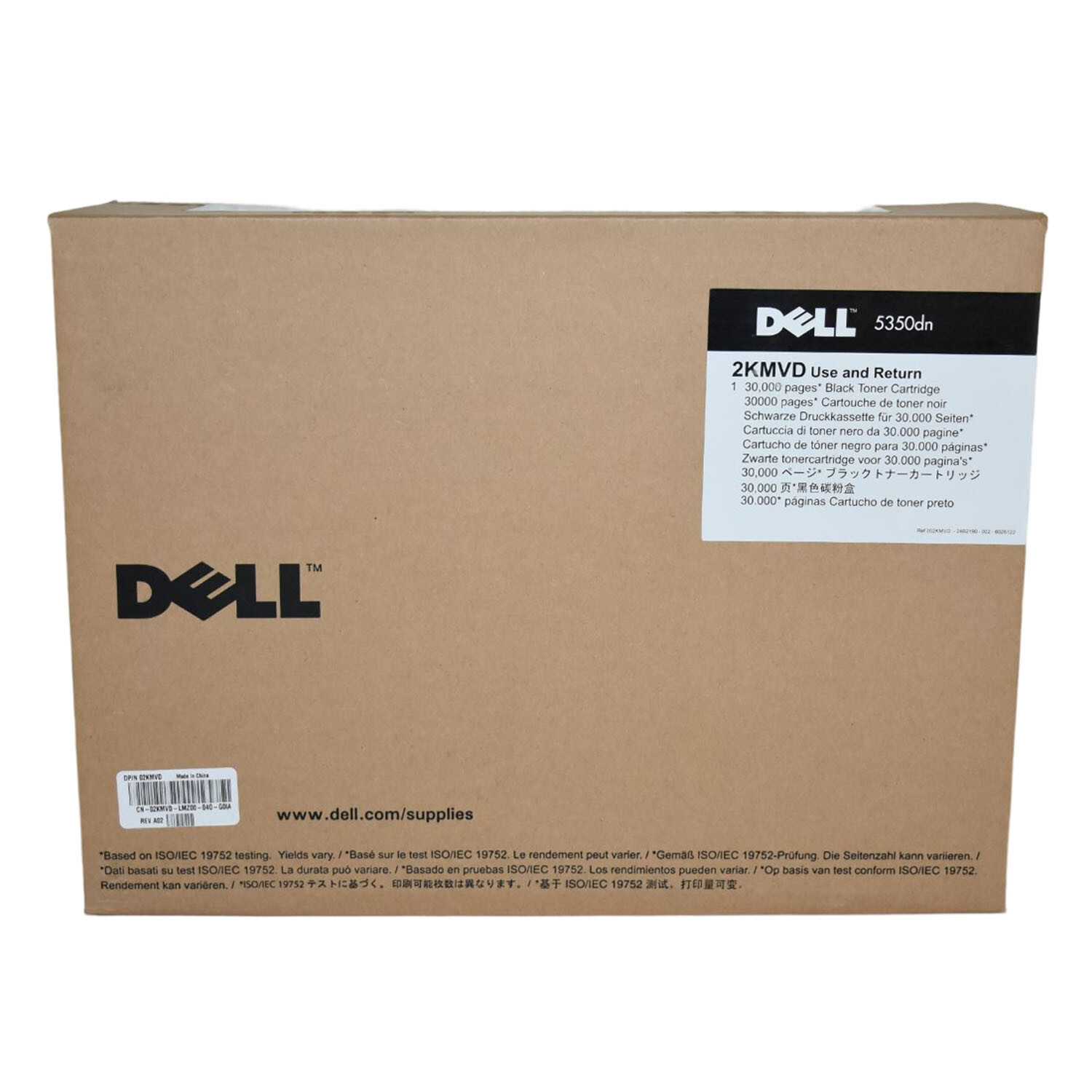 Genuine Dell 5350dn Toner Cartridge Extra High Yield 30K Pages 2KMVD