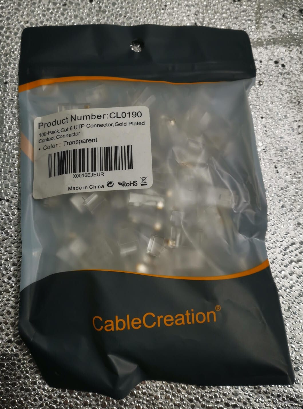 CableCreation Cat6 RJ45 Ends 100-PACK Cat6 Connector, Cat6 / Cat5e RJ45 Cable
