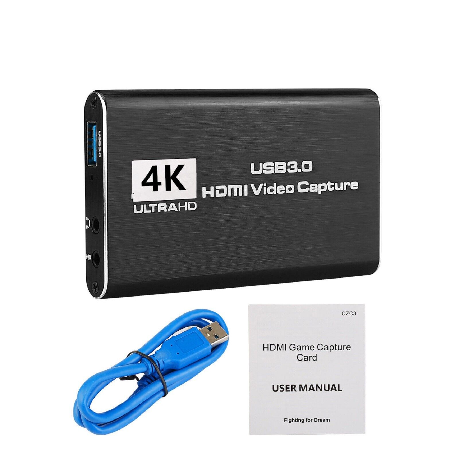 1Pcs 4K Video Capture Card Zero Lag Loop Out HDMI USB 3.0 Device HD 1080P 60 Hz