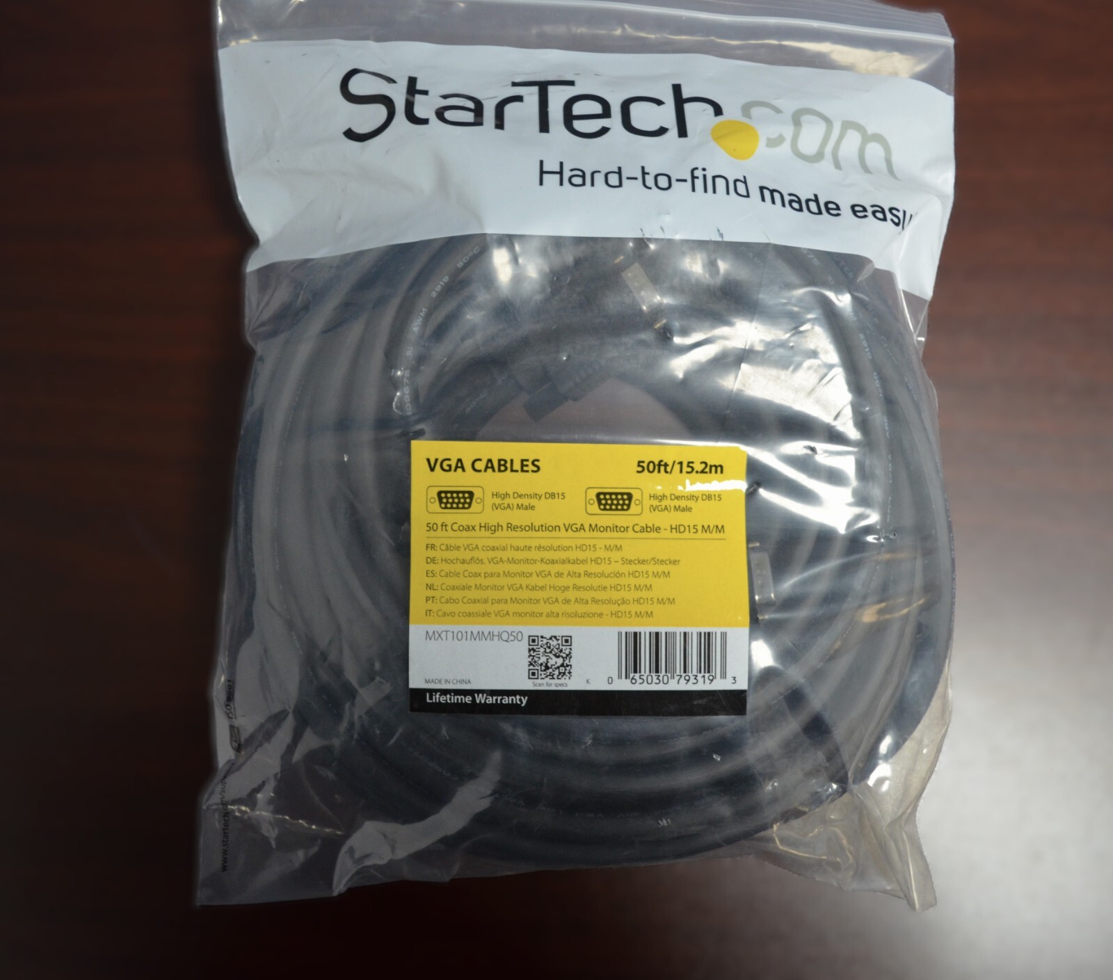 Startech 50FT VGA Monitor Cable - HD15 M/M