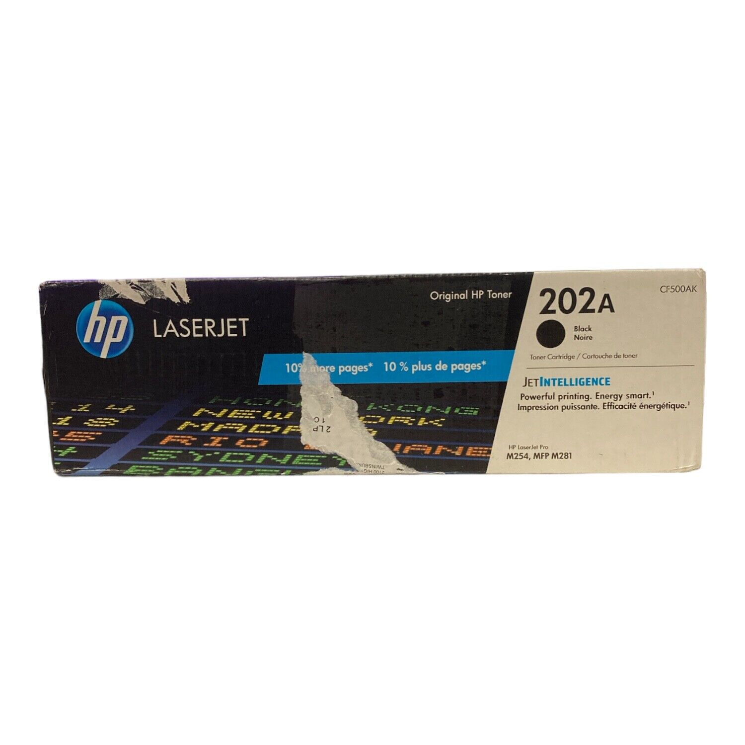 HP Genuine LaserJet 202A Black Toner Cartridge Original CF500A
