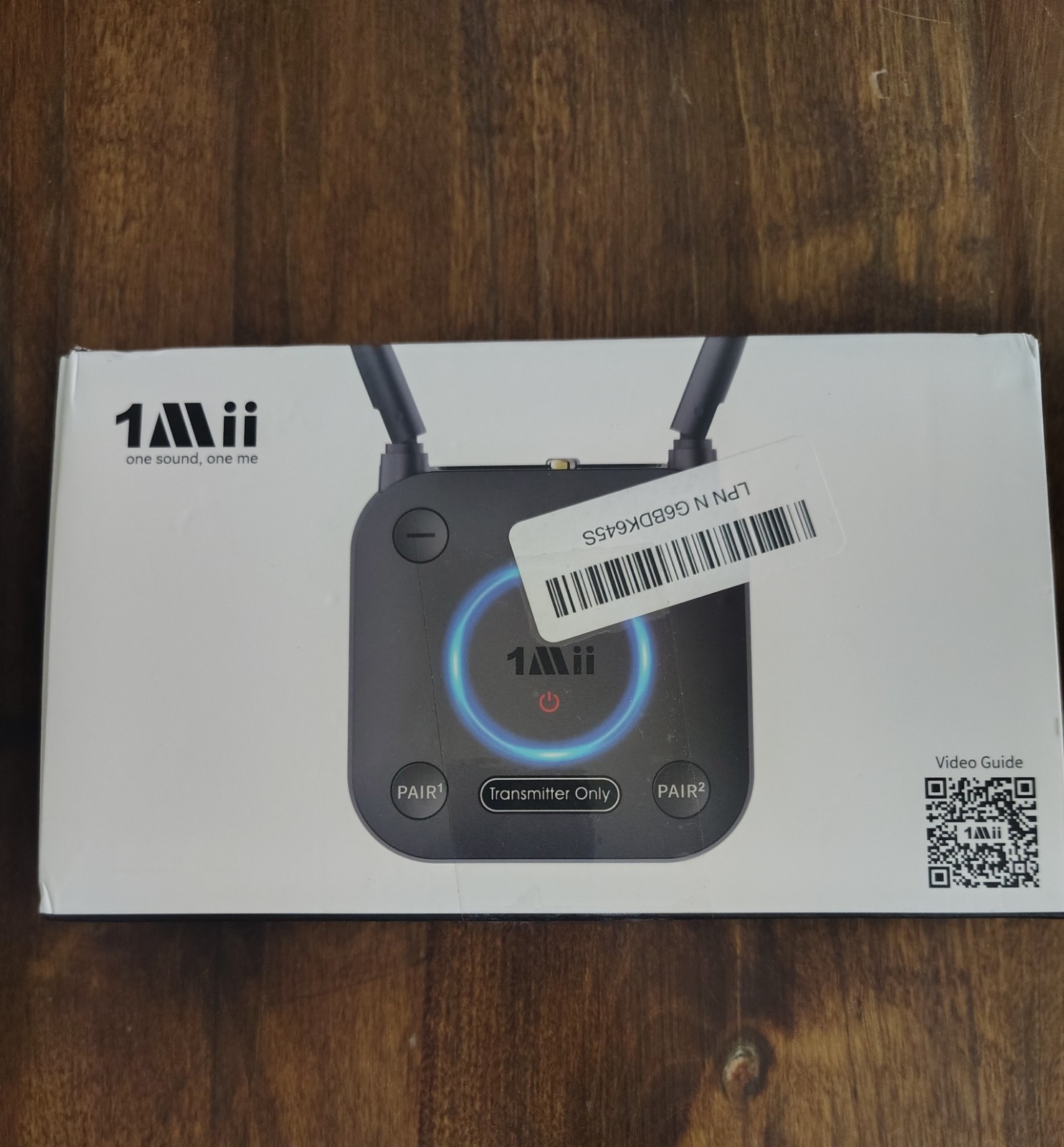 1Mii B06TX Bluetooth 5.2 Transmitter for TV to Wireless Headphone/Speaker