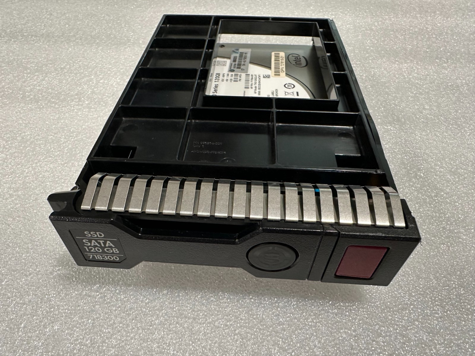 HP 764913-001 120GB SATA 6G VE SSD 717964-001 W/ Hybrid Tray Caddy