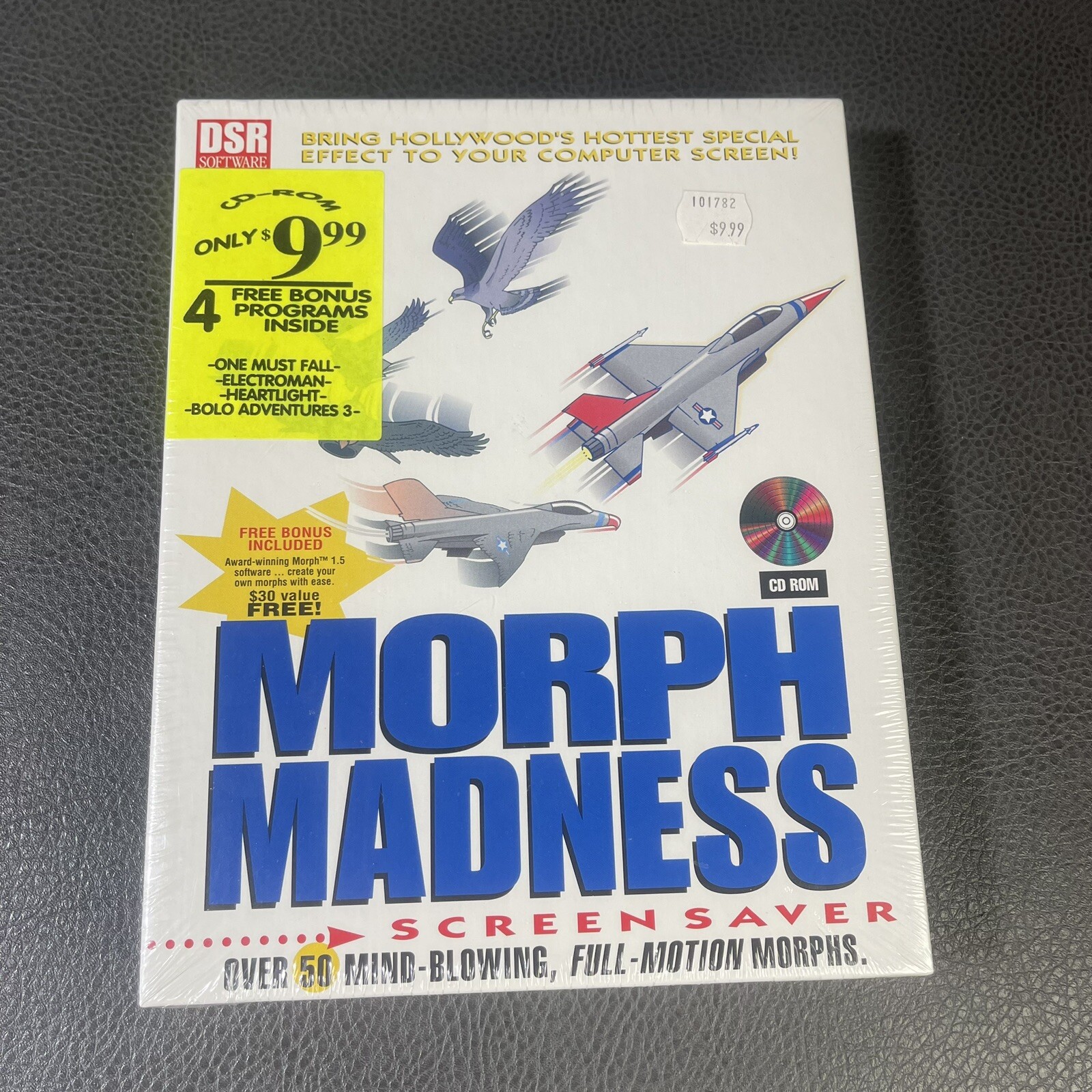 Vintage 1995 Morph Madness PC Screensaver Big Box Sealed by DSR Software CD ROM
