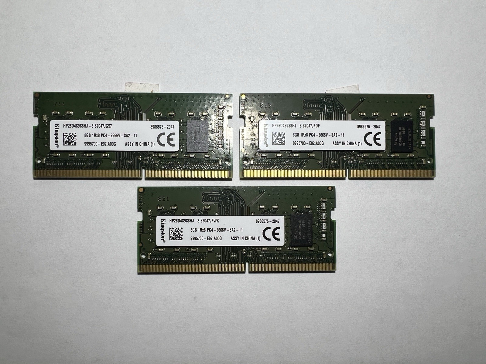 Kingston HP 8GB DDR4 2666MHz PC4-21300 1Rx8 SODIMM Laptop RAM HP26D4S9S8HJ
