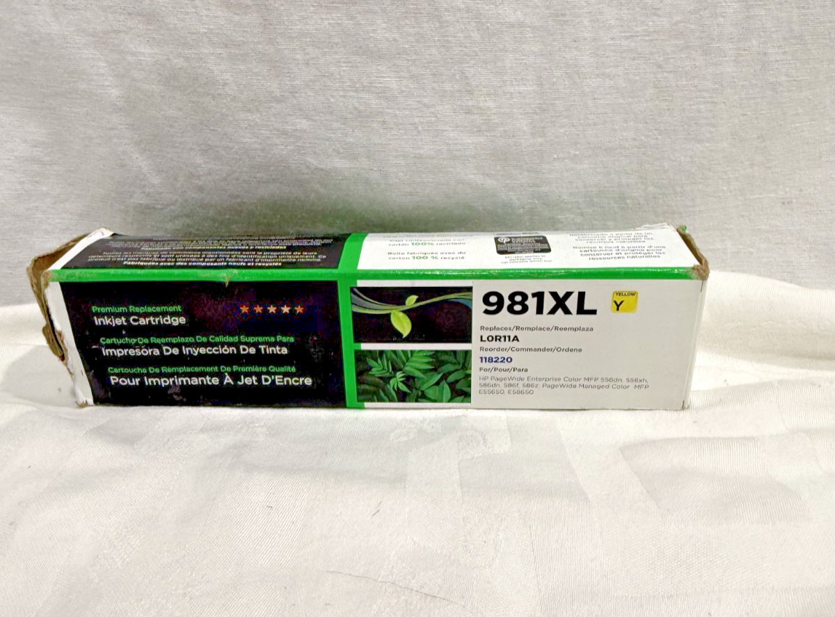 NEW HP 981X Yellow PageWide Cartridge (L0R11A) Warranty *FAST SHIPPING*
