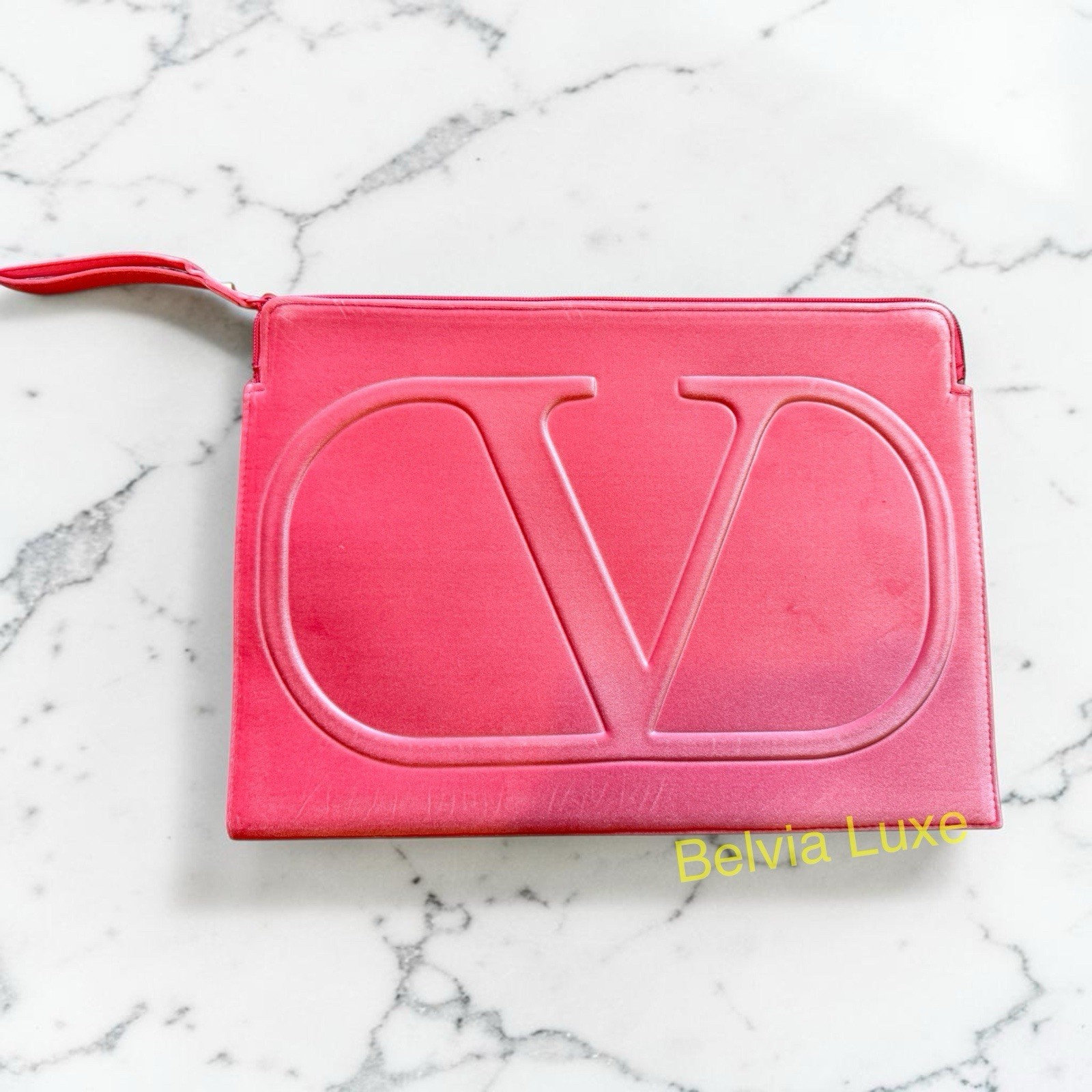 Valentino Pink Laptop Sleeve Case Bag Authentic Fits 15inLaptop Brand New Luxury