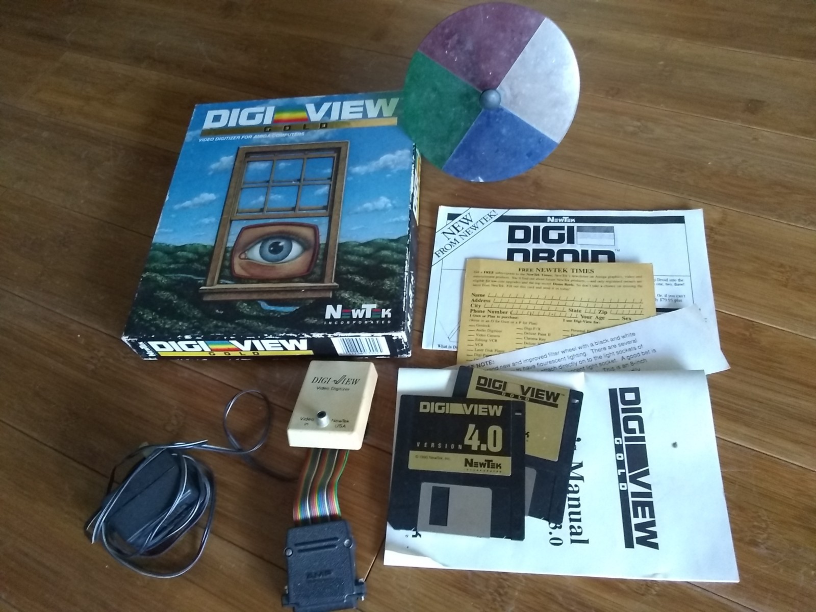 DigiView Gold Amiga 1000 Version W/ Color Wheel, IN BOX, NewTek Commodore A1000