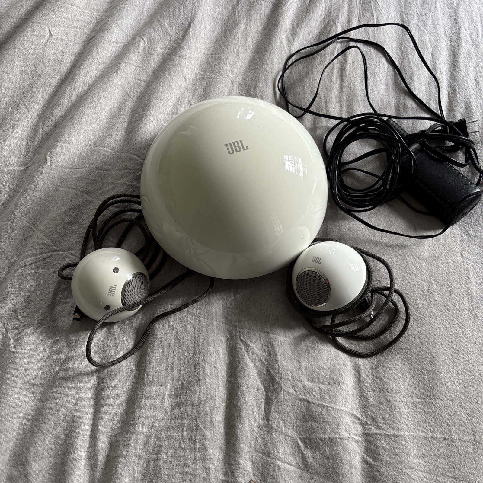 JBL Spyro 2.1 Sound System Bass Highs Computer Speakers Mid 2000s Vintage