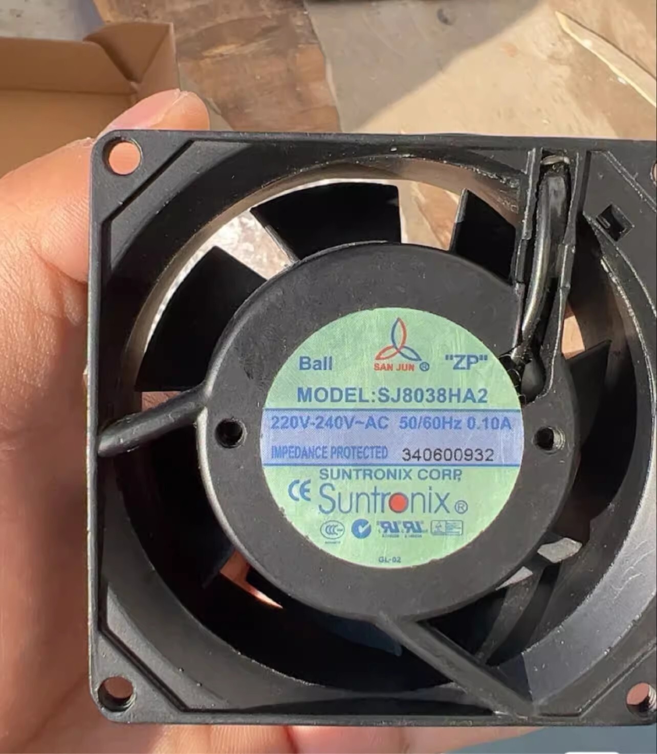SANJUN SJ8038HA2 AC220V-240V 0.10A 8CM Axial Cooling Fan
