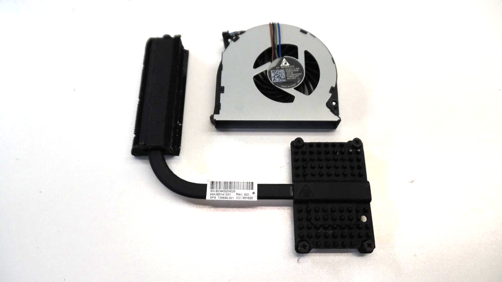 OEM HP Probook 650 G1 - Fan & Heatsink - 738686-001/738685-001 - Tested