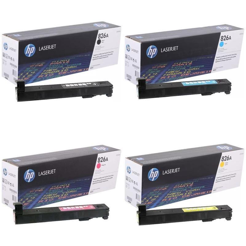 Genuine Toner HP Color LaserJet Enterprise M855 X+ XH / 826A CF310A - CF313A