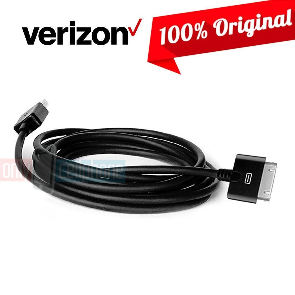 Verizon USB to 30-Pin 6FT Data Sync/Charger Cable for iPd 1st/2nd/3rd Gen
