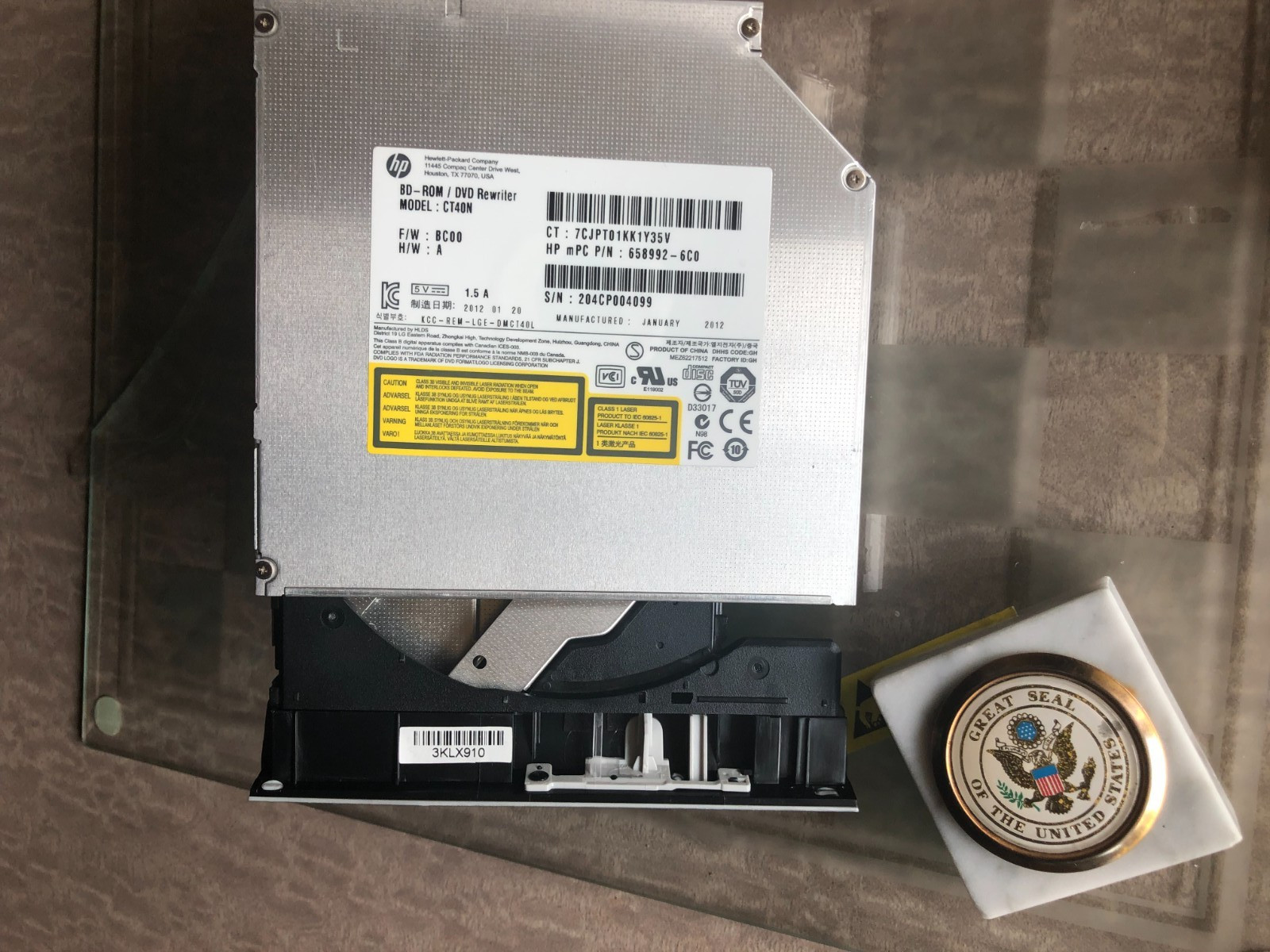 HP Pavilion DV7-4000 DV7-4065DX BluRay BD-ROM CD/DVD Burner 658992-6C0